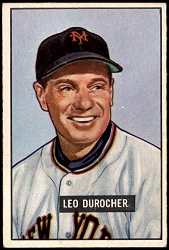1951 Bowman 233 Leo Durocher New York Giants ex divovi