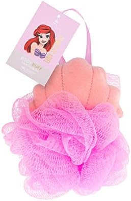 MAD BEAUTY Disney Pure princeza Ariel Shell dizajn lufa za tijelo Puff, meka pjenjenje za tuš
