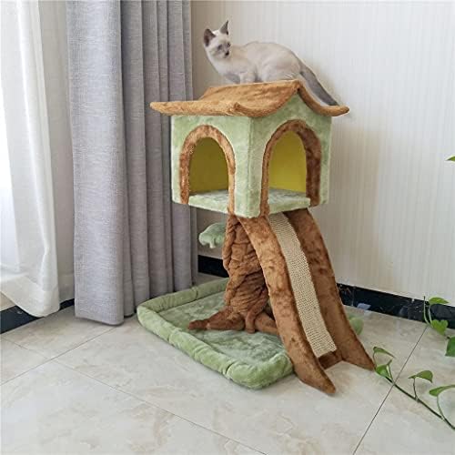 HOUKAI kućni ljubimac velike drvene mačke leglo mačke Drvo mačke penjački okvir, kućica na drvetu potrepštine
