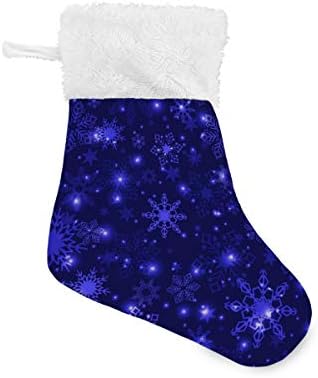 Alaza Božićne čarape Snowflakes Classic Personalizirani ukrasi za male čarape za obiteljski odmor Sezona za zabavu 4,7,87