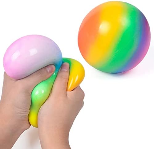 Ljubazne stresne kuglice za odrasle i djecu - Rainbow lopta Ručna čvrstoća trenera, ručna terapija
