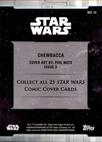2019 TOPPS Chrome Star Wars Legacy Marvel Comic Conters # MC-15 Chewbacca Trgovačka kartica