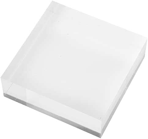Plymor Clear polirani akrilni kvadratni blok za Prikaz, 1 V x 5 Š x 5 D