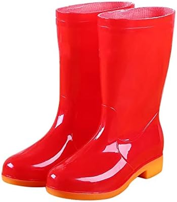 Sinzelimin Ženske kišne čizme Platforma Neklizaju kiša Vodootporna bašta cipele Visoke čizme Uloge na