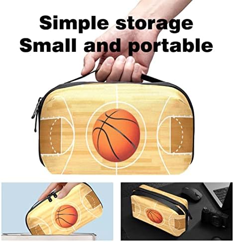 Torbica za nošenje putna torbica torba USB kabl Organizator džepni dodatak Zipper novčanik, košarkaški
