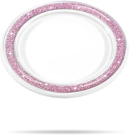 metisinno Clear Magnetic Base za PopSocket držače telefona i futrole za iPhone MagSafe, Glitter Pink