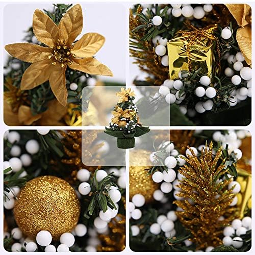ALDSD mini božićno drvce 20cm, umjetni Xmas stablo 2 komada, jednostavna montaža, božićne ukrase,