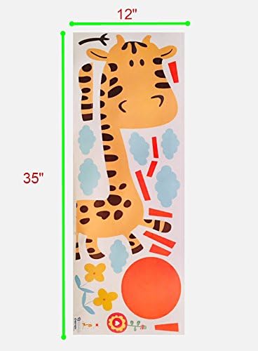 Giraffe rasadnik Décor zidni naljepnica - naljepnice su uklonjive - najbolje za djevojčicu ili dječačku spavaću sobu i igraonicu