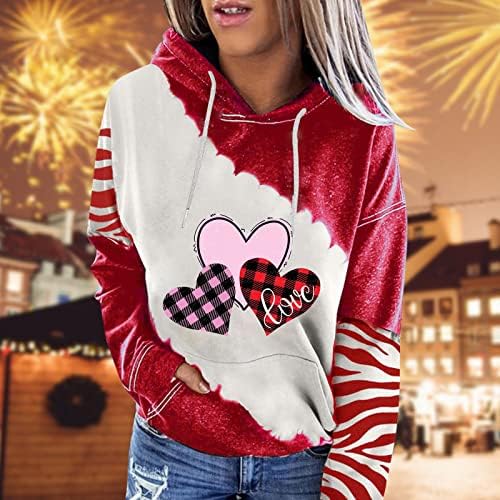 Oplxuo dukserica sa duksericama za žene grafičke majice Sretna Nova Godina 2023 Holiday pulover
