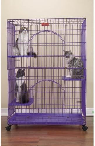 ProSelect Sklopivi Kavezi Za Mačke 48 & # 34; Visoko Crna