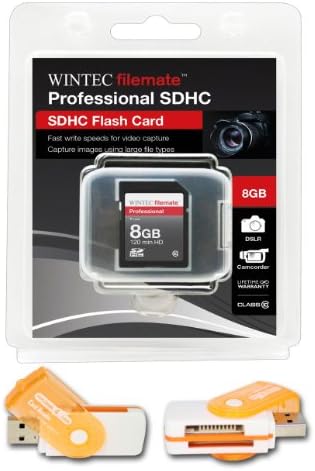 8GB Klasa 10 SDHC tim velike brzine memorijska kartica 20MB / sec.najbrža kartica na tržištu za SAMSUNG kamkorder HMX-H104 HMX-H105. Besplatan USB Adapter za velike brzine je uključen. Dolazi sa.