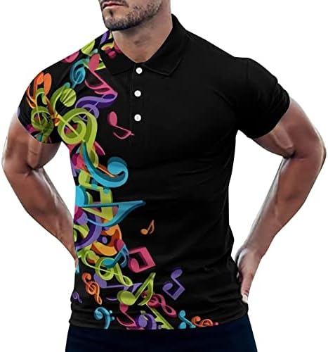 BMISEGM Ljetne košulje za muškarce Muške modne retro 3D digitalni tisak dugme rever kratki rukav