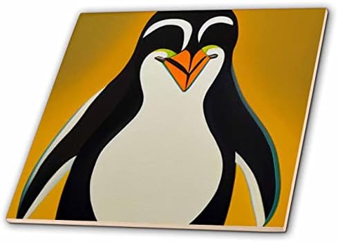 3drose Cool funny Cute Artsy Penguin Bird Picasso stil kubizam Art priroda-Tiles