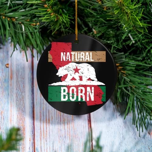 Dječji božićni ukrasi - CA California Native poklon ukras - Custom Ornament ,, 2021 Božićni, smiješni ukras, porodični ukras, viseći ukras