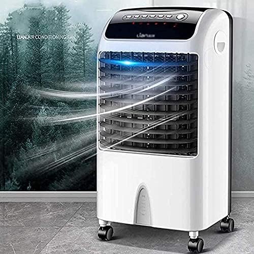 Liliang- Evaporativni hladnjaci hladnjak zraka 10 000 BTU Prijenosni klima uređaj, tri-u jedan kat koji stoji klima uređaj, sa daljinskim upravljačem i LED ekranom, 3 brzine ventilatora, 7,5 sati i 7 litara