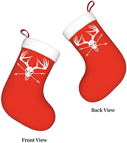 Yoigng Archery Deer Head Božićna čarapa Xmas Čarape Klasični odmor Kamin Vješanje čarapa