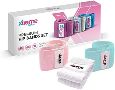 Xtreme opseg otpora za vježbanje - Premium ne-klizne trake za vježbanje tkanine - za dom, teretanu, čvrstoću,