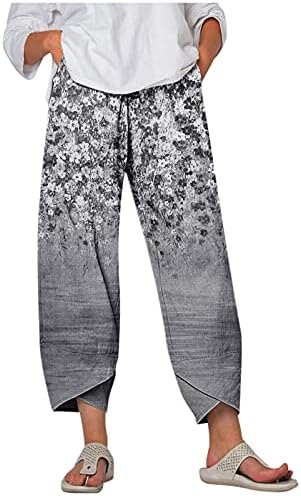 Xiloccer planinarske pantalone Žene Duge Ležerne prilike za pantalone za print Lady Wide pantalone Nogavice
