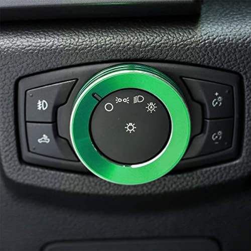 Za F150 Mustang Headlight prekidač gumba dugme za Ford F150 XLT -2019, za Mustang 2015 , zeleni aluminijum, 1pc