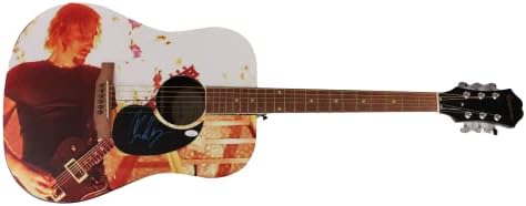Chad Kroeger potpisan autogram full-of-vrsta prilagođena gibson epifon akustična gitara W / James