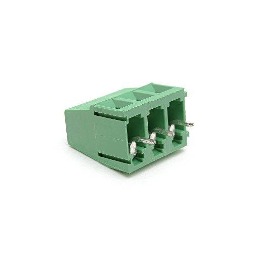 500kom Suyep 3pin vijčani Terminal blok konektor 300V 10A 5.0 mm KF128-5.0-3p zeleno željezo