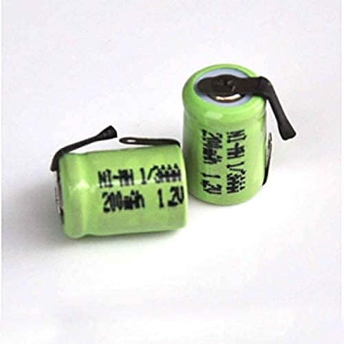 Morbex kompatibilan je za 2pcs 1.2V 1 / 3AAA Ni-MH punjiva baterija 200mAh 1/3 AAA Nimh ćelija sa karticama za zavarivanje za solarno svjetlo