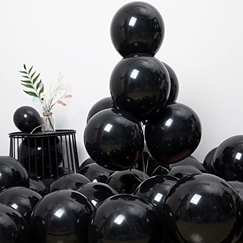 Styirl Crni baloni Arch Kit - 110 kom. 36/18/12/10/5 inčni partijski baloni za lateks kao rođendanski baloni /