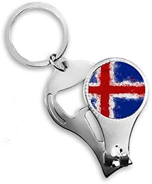 Island Apstraktni zastava uzorak za nokte na noktu prsten za ključeve ključeva za ključeva