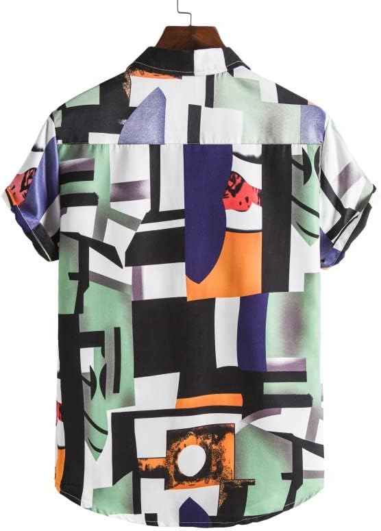 Majice Havajska Kolekcija Stil Plaže Ljetno Odijelo Ovratnik Print Kratki Rukav Set Pantalona Na Plaži