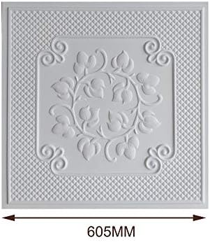 Stropne pločice Faux tin Painted Plain White Pub dekorativna zidna ploča PL66 10kom