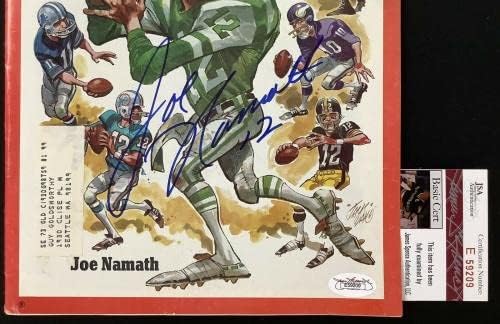 Joe Namath potpisao Time Magazine 10 / 16 / 72 NY Jets plan igre HOF QB Autograph JSA - autographed
