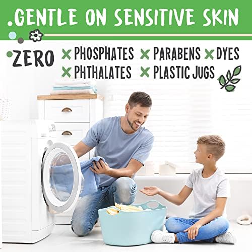 Eco deterdžent za pranje rublja-80 opterećenja deterdžent za pranje rublja - nula plastičnih vrčeva,