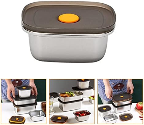 HEMOTON 250ml nehrđajući čelik Bento ručak kutija za pucanje hrane za čuvanje hrane sa zapečaćenim poklopcem