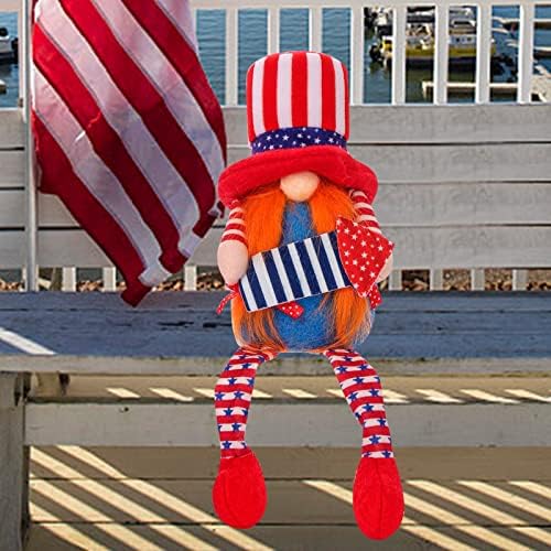 Božićni ukrasi elegantni veterani Dan američke lutke patriotsko gnome ukras Goblin Day bezsečni privjesak