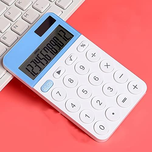 MJWDP solarni kalkulator multifunkcionalni studentski računovodstveni ispit Posebni financijski kalkulator slatki mali kalkulator 12 cifara (boja: E, veličina