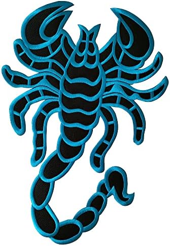 Nebes TVCZ velika patrola Scorpion Patch 11 inča xxl plavi crni uzorak DIY Applique izvezeno šivanje željeza na životinjskim divljinama u trendu ruksaka za vez