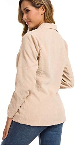 Andongnywell Womens Casual Blazer otvoren prednji dugi rukav džepni radna kancelarijska jakna odijelo Obuća