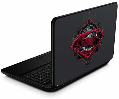 Skinite kožom za laptop za laptop kompatibilan sa 15,6 u 15-D038DX - službeno licencirani Warner Bros Superman Sive dizajn očiju