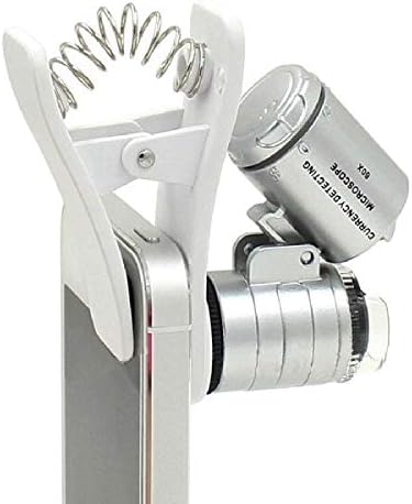 JF-XUAN 1 kom univerzalna 3leds kopča za mikroskop za mobilni telefon mikro objektiv 60x optički