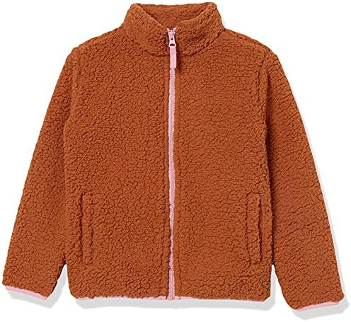 Essentials Sherpa flis jakna sa punim patentnim zatvaračem za djevojčice i malu djecu