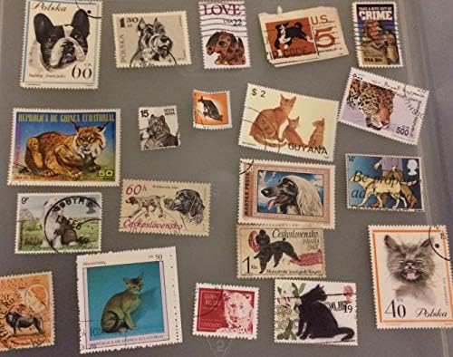 20 pasa i mačaka Poštanske marke Sakupljanje skupa, širom svijeta Topical Marke