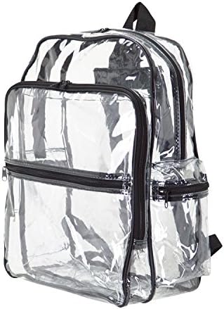 Pročik veliki jasni prozirni PVC multi-džepovi školski ruksak / vanjski ruksak / teški ruksak / izdržljiv vinil u potpunosti pogledajte kroz dnevnicu za knjige