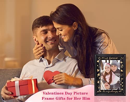 WhatSign Valentines Day okvir za slike zauvijek ćete biti moja Alwarys Drvo Valentines Foto Frame Valentine ljubav okvir za Slike Valentines Day Pokloni za njega djevojka dečko supruga muž parovi
