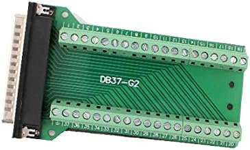 X-DREE DB37 D-pod muški Adapter za 37-pinski port Terminal dvoredni vijčani Odbor za proboj (db37 D - Sub