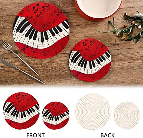 Piano postiže glazbu Note držači za kuhinjskih tričari za vruće posuđe 2 kom.