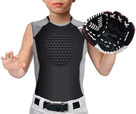 Youper mladih podstavljeni štitnik za grudi Shirt, Heart-Guard/Sternum zaštita za bejzbol, nogomet, t Ball & Softball
