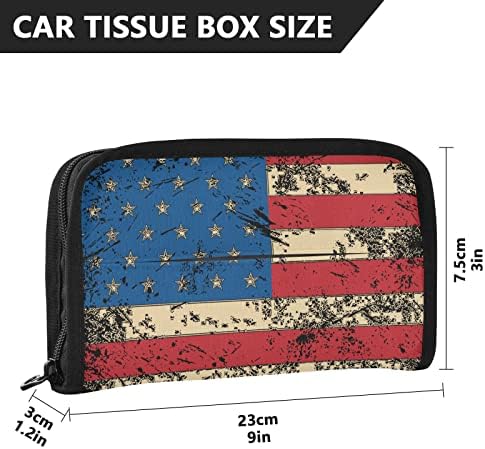 Držač za automobilski tkivo juli-4-prskanje-naslonjena tkiva za zastavu u obliku salveta za držanje