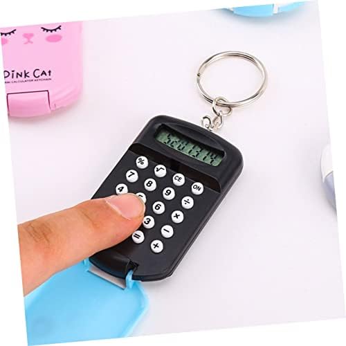 Toyandona 4pcs Mini kalkulator Dječji kalkulator ruksak za ključeve ključeva za djecu za dječji kalkulator Key prsten Mini kalkulator privjesak Prijenosni kalkulator prenosni kalkulator