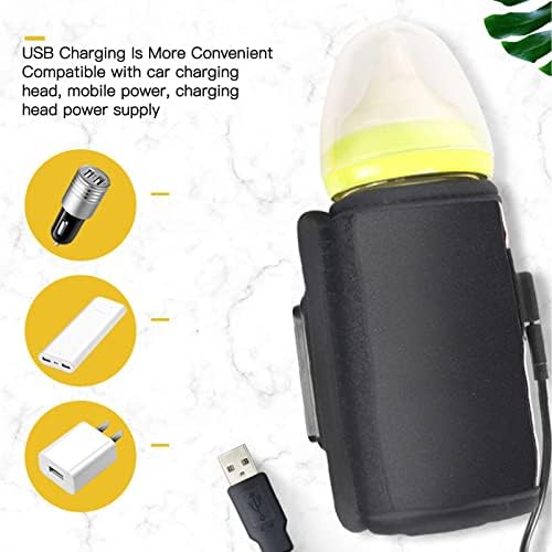 Torba za grejanje flaše za mleko, USB torba za grejanje flašica za bebe konstantna temperatura brzo grejanje USB izolovani grejač za flašice za bebe za kućni automobil