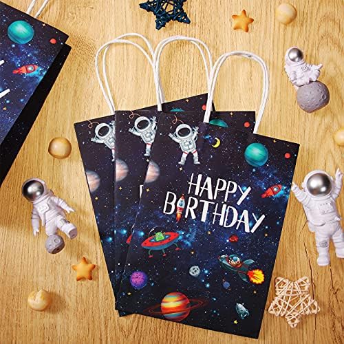 Outer Space Party Favors Space Goody torbe sa ručkama Kraft papir Galaxy poklon torbe Planet Goodie torbe